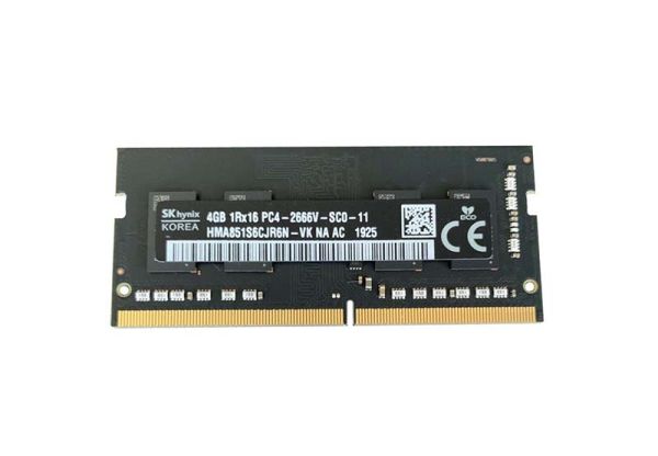 HMA851S6CJR6N-VKNA-AC Hynix 4GB PC4-21300 DDR4-2666MHz non-ECC Unbuffered CL19 SoDIMM 1.2V Single-Rank Memory Module