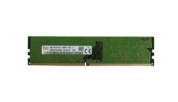 HMA851U6JJR6N-VKN0-AD Hynix 4GB PC4-21300 DDR4-2666MHz non-ECC Unbuffered CL19 UDIMM 1.2V Single-Rank Memory Module