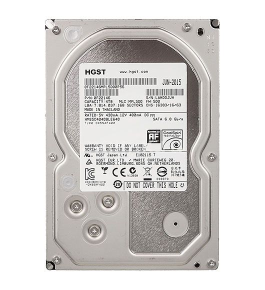 HMS5C4040BLE640 Hitachi Megaale DC 4000.B 4TB 5700RPM SATA 6Gb/s 64MB Cache 3.5-inch Hard Drive