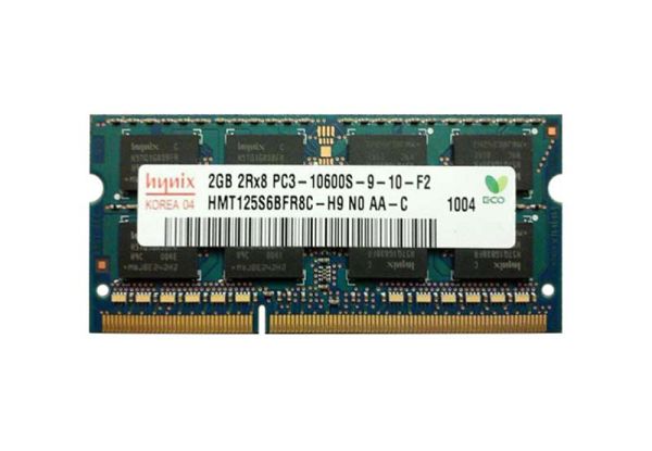 HMT125S6BFR8C-H9N0-AA-C Hynix 2GB PC3-10600 DDR3-1333MHz non-ECC Unbuffered CL9 SoDIMM Dual-Rank Memory Module