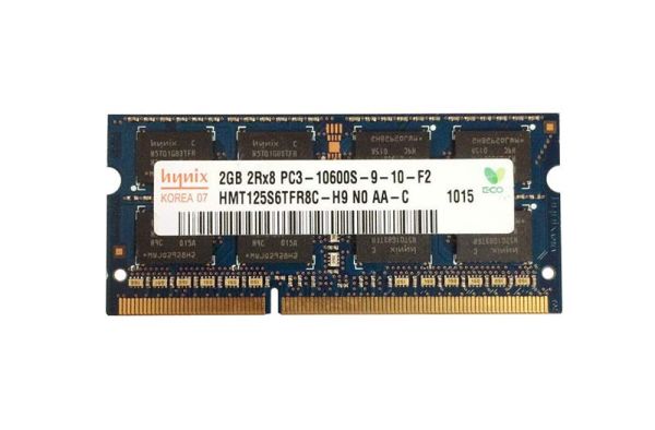 HMT125S6TFR8C-H9N0-AA-C Hynix 2GB PC3-10600 DDR3-1333MHz non-ECC Unbuffered CL9 SoDIMM Dual-Rank Memory Module