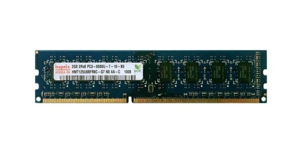HMT125U6BFR8C-G7N0-AA-C Hynix 2GB PC3-8500 DDR3-1066MHz non-ECC Unbuffered CL7 UDIMM Dual-Rank Memory Module