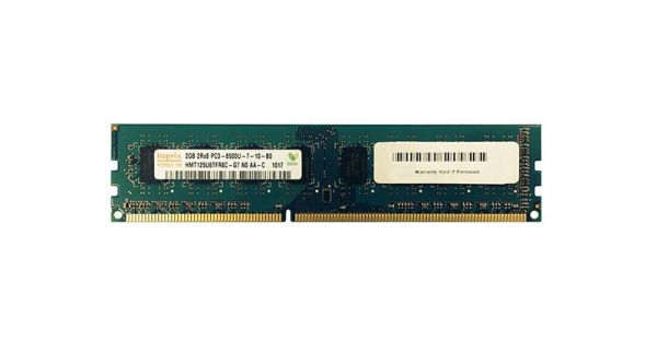 HMT125U6TFR8C-G7N0-AA-C Hynix 2GB PC3-8500 DDR3-1066MHz non-ECC Unbuffered CL7 UDIMM Dual-Rank Memory Module