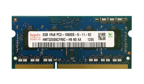 HMT325S6CFR8C-H9N0-AA Hynix 2GB PC3-10600 DDR3-1333MHz non-ECC Unbuffered CL9 SoDIMM Single-Rank Memory Module