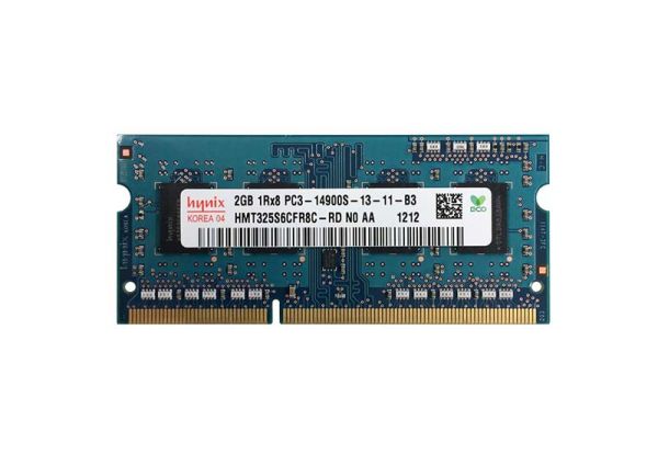 HMT325S6CFR8C-RDN0-AA Hynix 2GB PC3-14900 DDR3-1866MHz non-ECC Unbuffered CL13 SoDIMM Single-Rank Memory Module