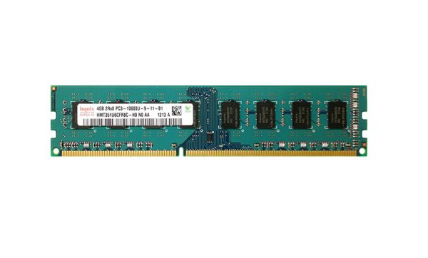 HMT351U6CFR8C-H9-N0 Hynix 4GB DDR3-1333MHz PC3-10600 non-ECC Unbuffered CL9 240-Pin DIMM 1.5V Dual Rank Memory Module