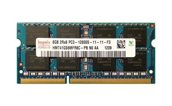 HMT41GS6MFR8C-PBN0-AA Hynix 8GB PC3-12800 DDR3-1600MHz non-ECC Unbuffered CL11 SoDIMM Dual-Rank Memory Module