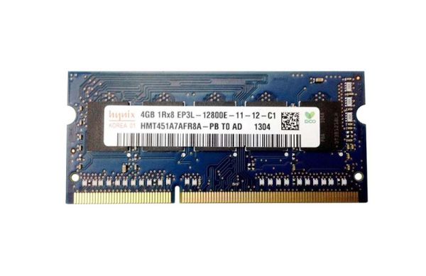 HMT451A7AFR8A-PBT0-AD Hynix 4GB PC3-12800 DDR3-1600MHz ECC Unbuffered CL11 SoDIMM 1.35V Single-Rank Memory Module