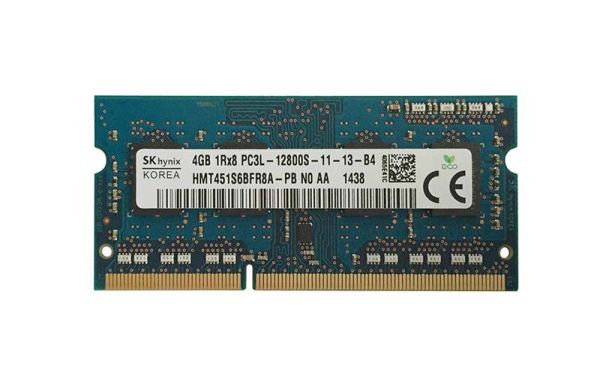 HMT451S6BFR8A-PBN0-AA Hynix 4GB PC3-12800 DDR3-1600MHz non-ECC Unbuffered CL11 SoDIMM 1.35V Single-Rank Memory Module