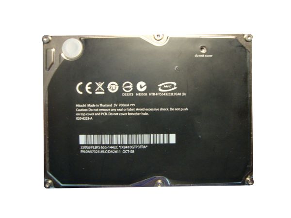 HTS543232L9SA0B Hitachi Travelstar 5K320 160GB 5400RPM SATA 3GB/s 8MB Cache 2.5-inch Hard Disk Drive