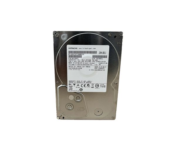 HUA722010CLA330 Hitachi Ultrastar A7K2000 1TB 7200RPM 32MB Cache SATA 3GB/s 7-Pin 3.5-inch Hard Drive