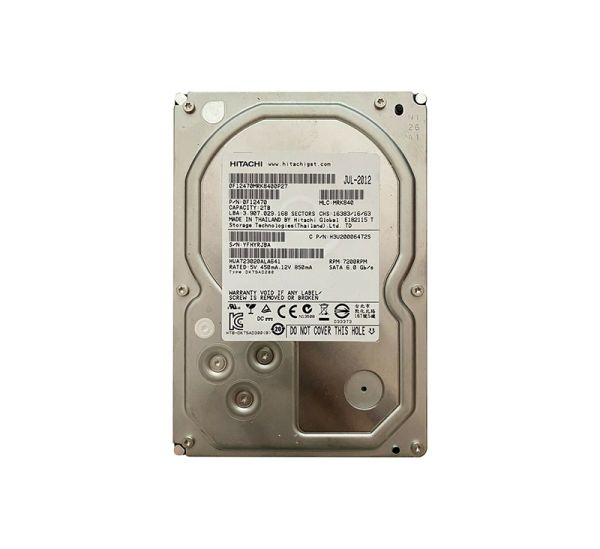 HUA723020ALA641 Hitachi Ultrastar 2TB 7200RPM SATA 6Gb/s 64MB Cache 3.5-inch Hard Drive