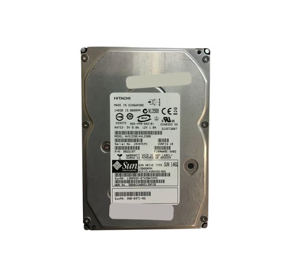 HUS1514SBSUN146G Sun 146GB 15000RPM SAS 3GB/s Hot-Pluggable 8MB Cache 3.5-inch Hard Drive