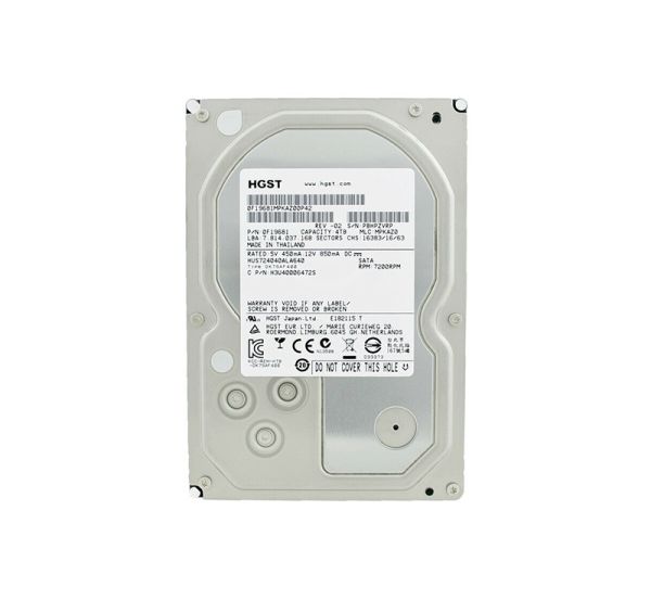 HUS724040ALA640 Hitachi Ultrastar 7K4000 4TB 7200RPM SATA 6Gb/s 64MB Cache 3.5-inch Hard Drive