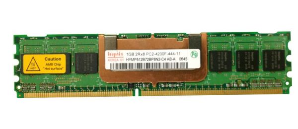 HYMP512B72BP8N2-C4 Hynix 1GB DDR2-533MHz PC2-4200 Fully Buffered CL4 240-Pin DIMM 1.8V Dual Rank Memory Module