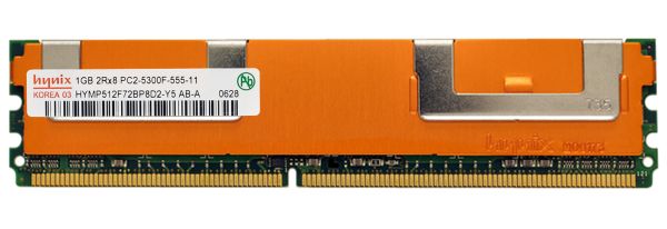 HYMP512F72BP8D2-Y5 Hynix 1GB DDR2-667MHz PC2-5300 Fully Buffered CL5 240-Pin DIMM 1.8V Single Rank Memory Module