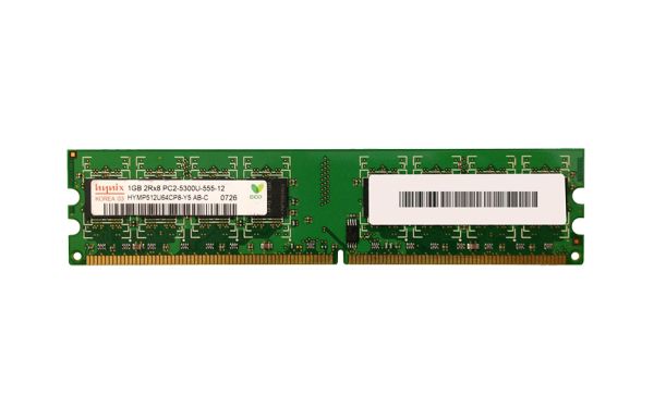 HYMP512U64CP8-Y5AB Hynix 1GB DDR2-667MHz PC2-5300 non-ECC Unbuffered CL5 240-Pin DIMM 1.8V Dual Rank Memory Module