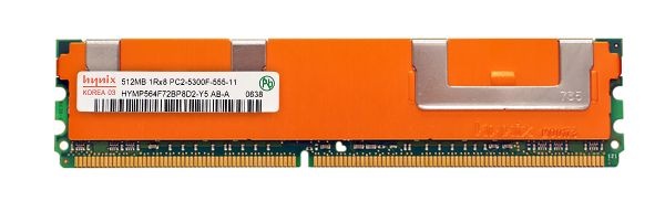 HYMP564F72BP8D2-Y5 Hynix 512MB DDR2-667MHz PC2-5300 Fully Buffered CL5 240-Pin DIMM 1.8V Single Rank Memory Module