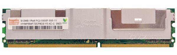 HYMP564F72CP8D3-Y5 Hynix 512MB DDR2-667MHz PC2-5300 Fully Buffered CL5 240-Pin DIMM 1.8V Memory Module