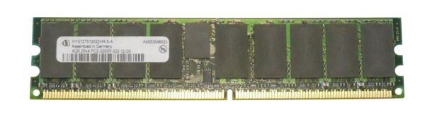 HYS72T512022HR-5-A Hynix 4GB DDR2-400MHz PC2-3200 ECC Registered CL3 240-Pin DIMM 1.8V Dual Rank Memory Module