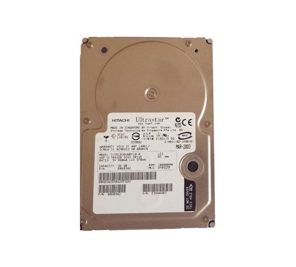 IC35L036UWDY10-0 Hitachi 36GB 10000RPM Ultra-320 SCSI 68-Pin 3.5-inch Hard Drive