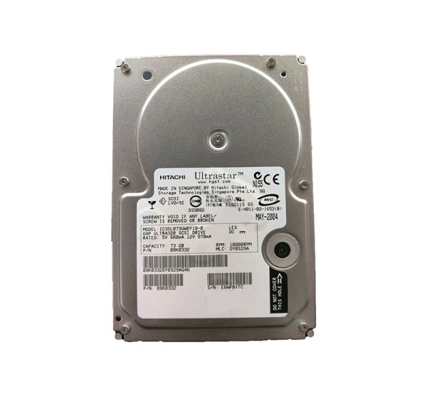 IC35L073UWDY10-0 Hitachi 73GB 10000RPM Ultra-320 SCSI 68-Pin 3.5-inch Hard Drive