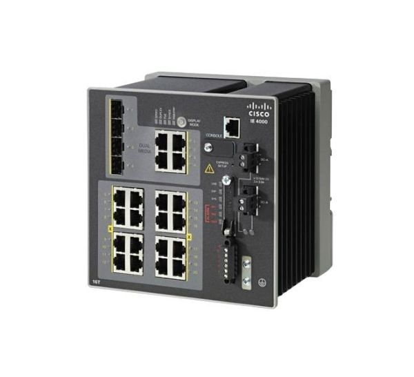 IE-4000-16T4G-E Cisco 20-Ports Industrial Ethernet 4000 Series Layer3 Switch 16 x 10/100 RJ-45 Ports 4 x 1G Combo Ports