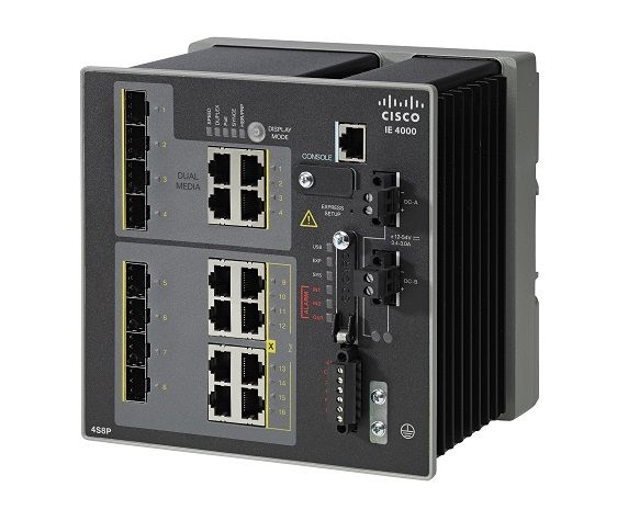 IE-4000-4GS8GP4G-E Cisco 4000 PoE RJ-45 12 X + + Ports 1000Base-X + 4 x SFP Layer 3 Managed Gigabit Ethernet Switch