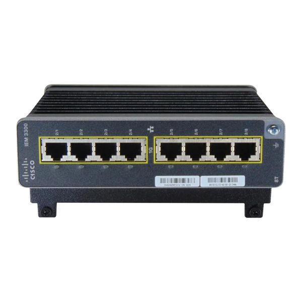 IEM-3300-8T= Cisco Catalyst IE3300 8 x Ports 10/100/1000Base-T Layer 2 Managed Gigabit Ethernet Expansion Module