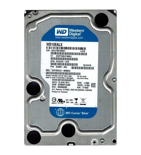 WD10EALX Western Digital Caviar Blue 1TB 7200RPM SATA 6Gb/s 32MB Cache 3.5-inch Hard Drive