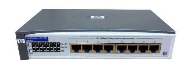 J4097B HP ProCurve Switch 408 8-Ports 10/100Base-TX Fast Ethernet Unmanged Switch