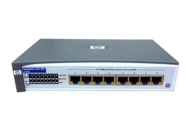 J4097BR HP ProCurve 408 8 x RJ-45 Ports 10/100Base-TX Layer 2 Unmanaged Rack-mountable Fast Ethernet Network Switch