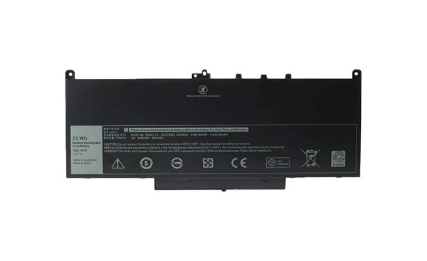 J60J5 Dell 7080mAh 55Wh 7.6V Lithium-Ion (Li-Ion) Rechargeable Battery for Latitude E7470/E7270