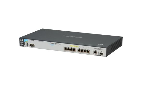 J8762-69001 HP ProCurve 2600-8-PWR 8 x RJ-45 Ports PoE 10/100Base-TX + 1 x Dual-Personality RJ-45/SFP mini-GBIC Port Layer 2 Managed Rack-mountable Fast Ethernet Network Switch