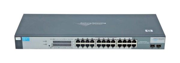 J9028AABA HP ProCurve 1800 series 1800-24G 24 x RJ-45 Ports 10/100/1000Base-T + 2 x Dual Personality RJ-45/SFP (mini-GBIC) Ports Layer 2 Managed Rack-mountable Gigabit Ethernet Network Switch
