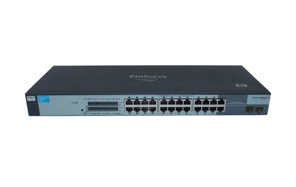 J9028B#ABB HP ProCurve 1800 series 1800-24G 24 x RJ-45 Ports 10/100/1000Base-T + 2 x Dual Personality RJ-45/SFP (mini-GBIC) Ports Layer 2 Managed Rack-mountable Gigabit Ethernet Network Switch