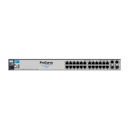 J9085A#ABA HP ProCurve 2610 Series 2610-24 24 x RJ-45 Ports 10/100Base-TX + 2 x RJ-45 GE Ports + 2 x SFP (miniGBIC) Ports Layer 2 Managed Rack-mountable Fast Ethernet Network Switch