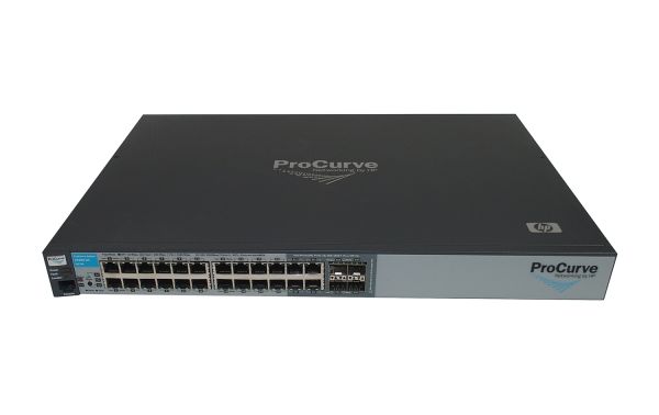 J9279AX HP ProCurve 2510 Series E2510-24G 20 x RJ-45 Ports 10/100/1000Base-T + 4 x Dual Personality RJ-45/SFP (mini-GBIC) Ports Layer 2 Managed Rack-mountable Gigabit Ethernet Network Switch