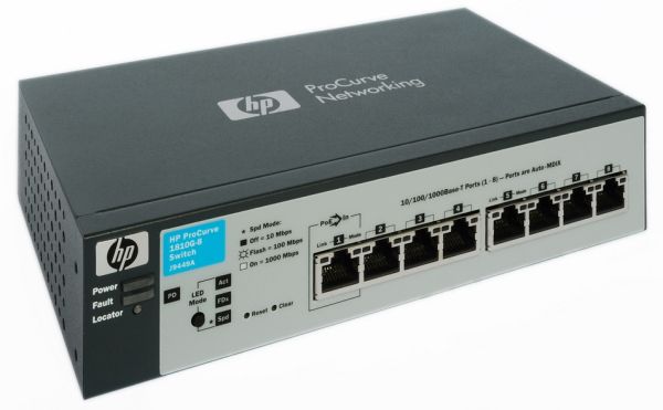 J9449A HP ProCurve 1810-8G 8-Ports 10/100/1000Base-T Gigabit Layer 2 Managed Switch