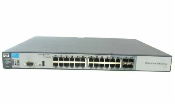 J9470A#ABA HP ProCurve 3500-24 20 x RJ-45 Ports 10/100/1000Base-T + 4 x Dual Personality RJ-45/SFP(mini-GBIC) Layer 2 Managed Rack-mountable Gigabit Ethernet Network Switch