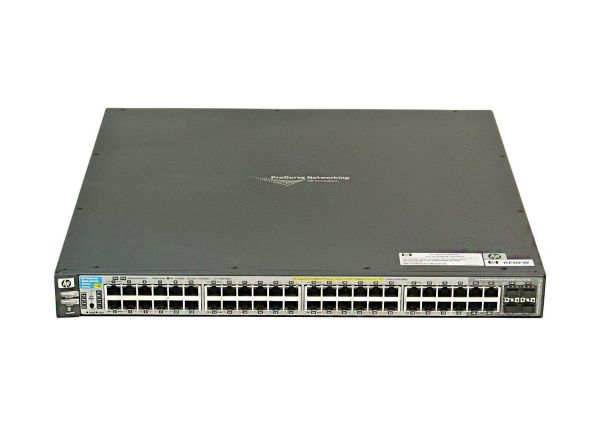 J9473AZ HP ProCurve 3500-48G-PoE 44 x Ports 10/100Base-TX PoE + 4 x Ports 10/100/1000Base-T PoE + 4 x 1000Base-X SFP (mini-GBIC) Ports Layer 3 Managed Fast Ethernet Network Switch