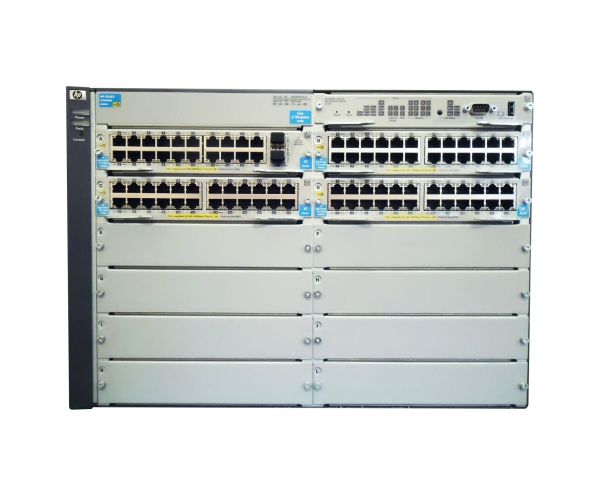J9532AR#ABA HP ProCurve 5412-92G-PoE+-2xG v2 92 x RJ-45 Ports Poe+ 10/100/1000Base-T 2 x SFP mini-GBIC Ports Layer 4 Managed 7U Rack-mountable Gigabit Ethernet Network zl Switch