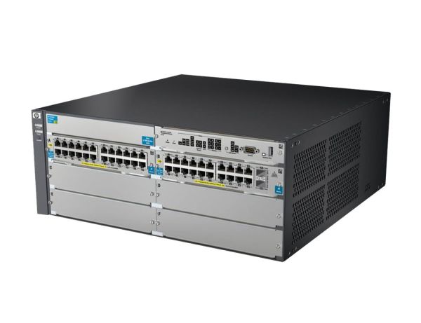 J9533AR#ABB HP ProCurve E5412-92G-PoE+/2XG v2 zl 44 x RJ-45 Ports PoE+ 10/100/1000Base-T + 2 x SFP Ports + 4 x Open Module Slots Layer 4 Managed 4U Rack-mountable Gigabit Ethernet Network Switch