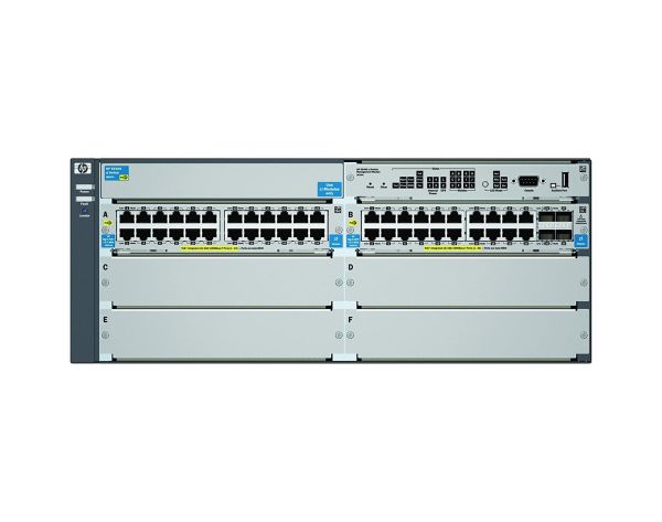 J9539AR#ACF HP ProCurve 5400zl Series 44G-PoE+/4G-SFP 44 x Ports 1000Base-T PoE + 4 x Ports SFP + 4 x Expansion Slots 4U Rack-mountable Layer 4 Managed Network Switch Chassis