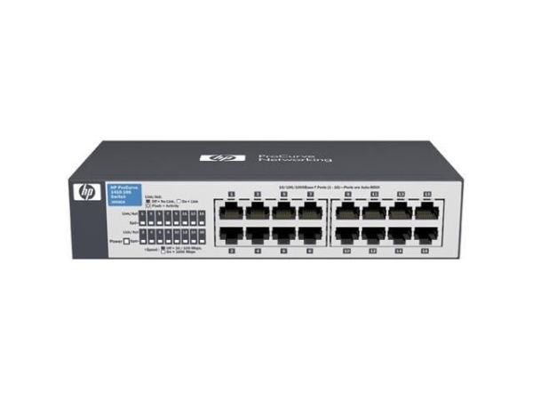 J9560-60201 HP ProCurve 1410-16G 16-Ports 10/100/1000Base-T Unmanaged Gigabit Ethernet Switch