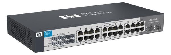 J9561A#ABB HP ProCurve V1410-24G 24xPort 10/100/1000Base-T 2 x SFP(mini-GBIC) Layer-2 Unmanaged Gigabit Ethernet Network Switch
