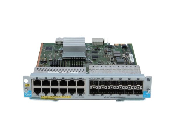 J9637AR#B8X HPE 12 x Ports PoE+ 1000Base-T + 12 x Ports SFP V2 ZL Gigabit Ethernet Expansion Module