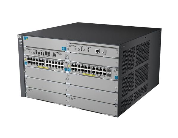 J9640AR HP 8206 zl 48 x Ports 10/100/1000Base-T + 2 x SFP + 6 x Expansion Slot Layer-4 Managed Gigabit Ethernet Network Switch Chassis