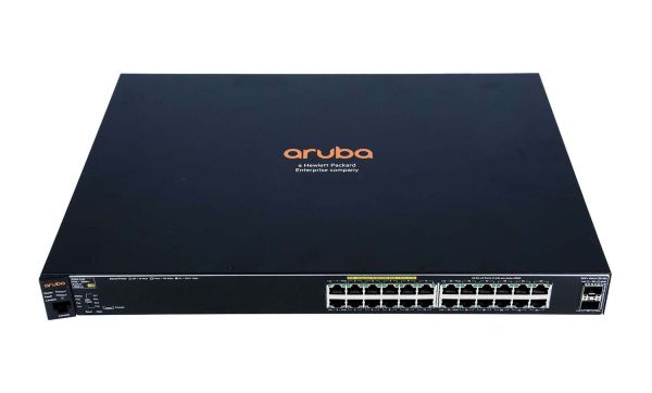J9854AR#B8X HPE Aruba 2530 Series 2530-24G-PoE+ -2SFP+ 24 x RJ-45 Ports PoE+ 10/100/1000Base-T + 2 x SFP+ Ports Layer 2 Managed Rack-mountable Gigabit Ethernet Network Switch
