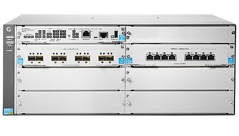 J9868A#ABA HPE 5400 Series 5406R-8XGT/8SFP+ V2 zl2 8 x RJ-45 Ports PoE+ 10GBase-T + 8 x SFP+ Ports PoE+ Layer 3 Managed Rack-mountable Gigabit Ethernet Network Switch Chassis